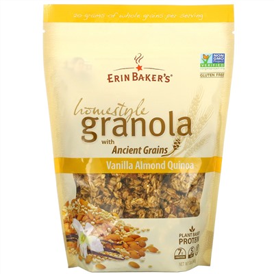 Erin Baker's, Homestyle Granola with Ancient Grains, Vanilla Almond Quinoa, 12 oz (340 g)