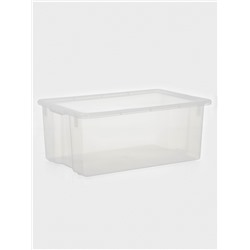 Контейнер для хранения Porter, 50 л, 66×42×26 см, с крышкой, прозрачный