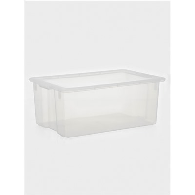 Контейнер для хранения Porter, 50 л, 66×42×26 см, с крышкой, прозрачный