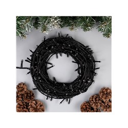 Гирлянда «Нить» 20 м, IP20, тёмная нить, 200 LED, свечение мульти, 8 режимов, 220 В