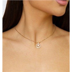 Кулон Xuping, покрытие позолота, вставка: камень белый прозрачный, фианиты, Х0000854779,арт.001.317