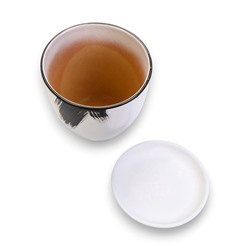 Горшок для цветов «Штрих», керамика, с поддоном, набор 4 шт.: 400 мл, 1 л, 2.5 л, 5 л