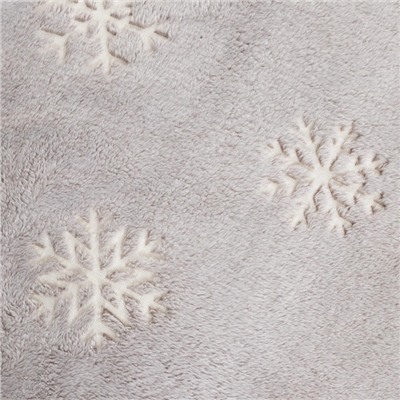 Плед светящийся в темноте «Этель. Снежинки», 150×200 см, корал-флис