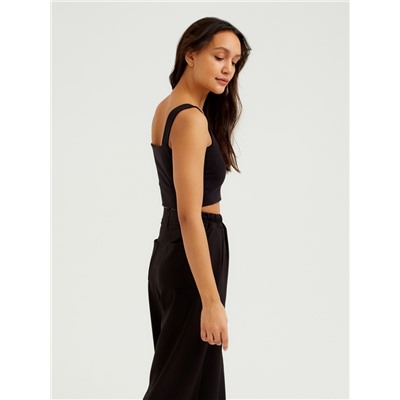 Топ женский MINAKU: Basic line, чёрный, размер 42