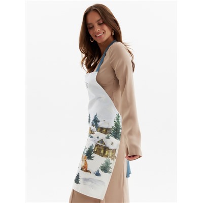 Фартук новогодний «Этель» Forest animals 60×70 см, 100% хл, саржа 190 г/м²