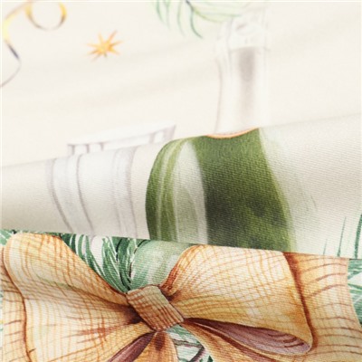 Скатерть новогодняя «Этель» Spruce mood, 150×220 см ±3 см с ВГМО, 100% хлопок, саржа 190 г/м²