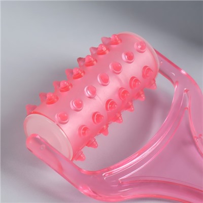 Массажёр - роллер, с шипами, 19×9×3.5 см, универсальный, МИКС