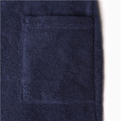 Халат махровый детский «Этель. Любимый сыночек», размер 34, синий