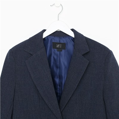 Пиджак женский с боковыми разрезами MIST, размер 52-54, синий