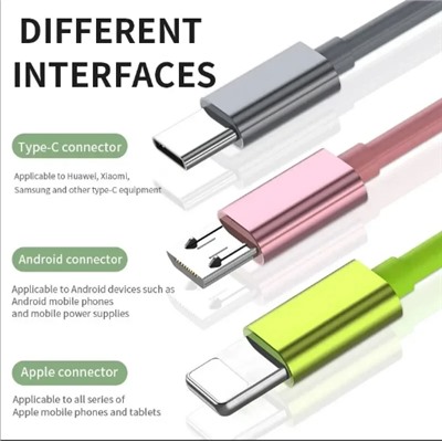 3 в 1, кабель для зарядного устройства с несколькими USB-портами, выдвижной адаптер для нескольких зарядных шнуров с разъемами порта Mini Type C Micro USB