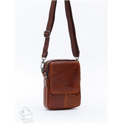 Сумка мужская кожаная 8613S brown Fuzhiniao