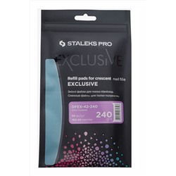 Staleks Набор сменных файлов для пилки полумесяц / DFEX-42-240 Exclusive 42, 240 грит, 50 шт. KRISTALLER, 1110058