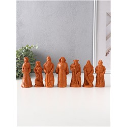 Набор фигурок «Славянские боги», 7 шт., высота от 11 до 13 см, красная глина