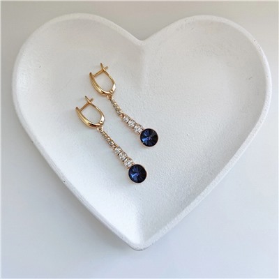 Серьги с кристаллами Swarovski