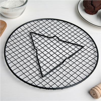 Решётка для глазирования и остывания кондитерских изделий «Круг», 29×2.1 см