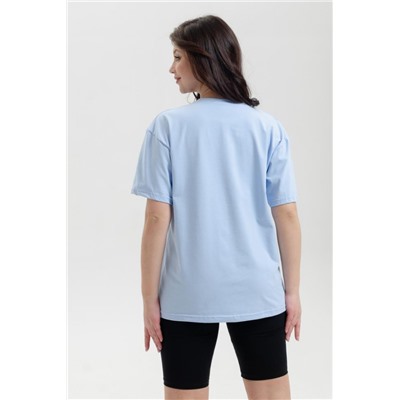 Футболка 027 Бренд Rozhkova KV (Голубой)