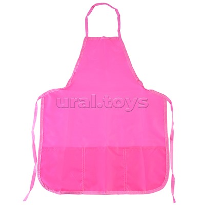 Накидка 45x54 см (M) водоотталкивающая ткань, 3 кармана, однотонный розовый