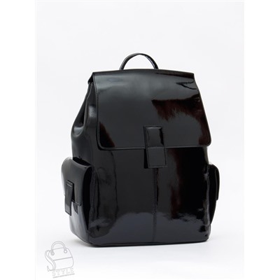 Рюкзак женский кожаный 18337-8 black Polina&Eiterou  в Новосибирске