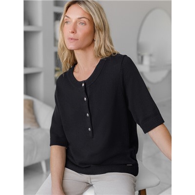 Джемпер тонкой вязки из хлопка с кашемиром