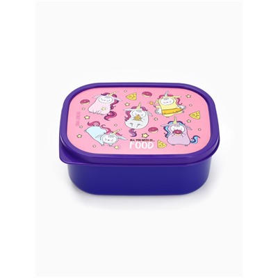 Ланч - бокс прямоугольный «Единороги», 500 мл