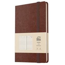 Ежедневник 2026 г. А5 352 стр. "Joy Book. Брауни" на резинке ЕКДБ52617604 Эксмо