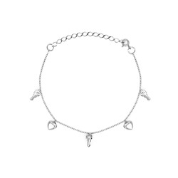 Браслет из серебра без вставки, Ю-40065р