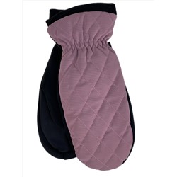 Зимние женские варежки с подкладом из искусственного меха, цвет розовый