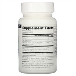 Source Naturals, Экстракт зелёного кофе, 500 мг, 30 таблеток