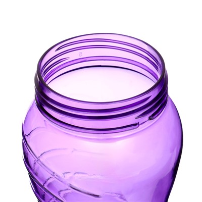 Бутылка для воды, 1 л, 25×9 см, сиреневая
