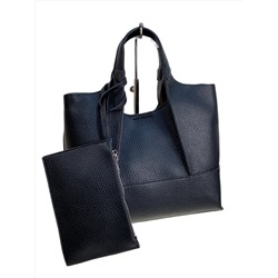 Женская сумка из искусственной кожи, цвет черный