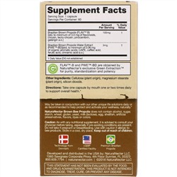 NaturaNectar, Brown Bee Propolis, 60 вегетарианских капсул