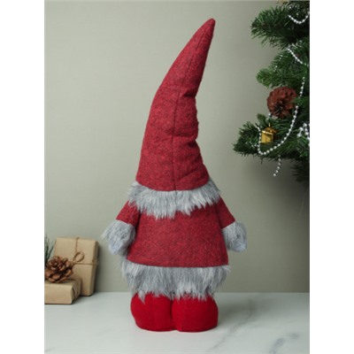 Новогоднее украшение Гном 40 см / SH043 /уп 60/красный