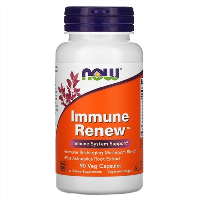 Now Foods, Immune Renew, добавка для поддержки иммунитета, 90 растительных капсул