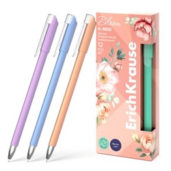 Ручка гелевая G-Reed Stick Pastel Bloom 0.38 мм синяя 61299 ErichKrause