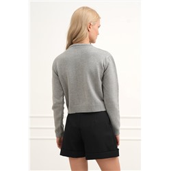 Женский вязаный кардиган на пуговицах Happyfox