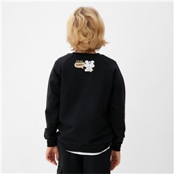 Свитшот детский MINAKU, чёрный, рост 104 см