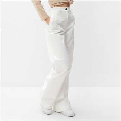Брюки женские MINAKU: Casual Collection, белые, размер 42