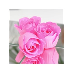 Мыльные розочки, розовые, набор 6 шт.