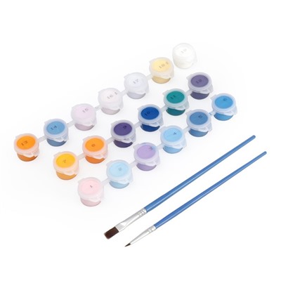 Картина по номерам на холсте с подрамником «Новый год! Кролик с фонариком», 20×30 см