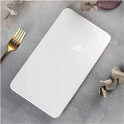 Блюдо фарфоровое Wilmax, 25.5×14.5 см, белое