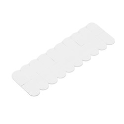 Держатель самоклеящийся для проводов и гирлянд ТУНДРА krep, 14×18 мм, многоразовые, 20 шт.