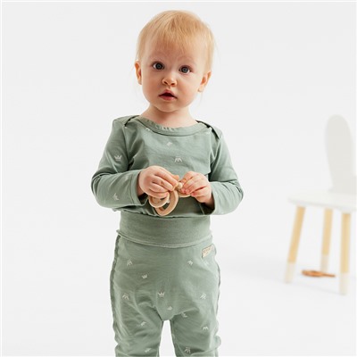 Боди детское MINAKU, рост 68-74 см, оливковое