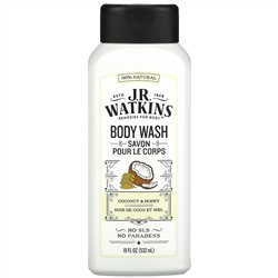 J R Watkins, Body Wash, Coconut & Honey, 18 fl oz (532 ml)