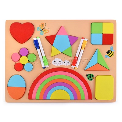 Пазл-вкладыш "Яркая картинка"