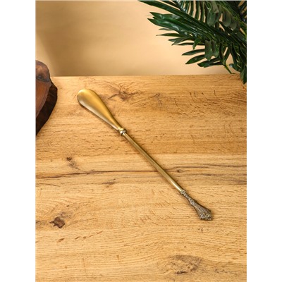 Ложка для обуви «Блеск», 35 см, латунь