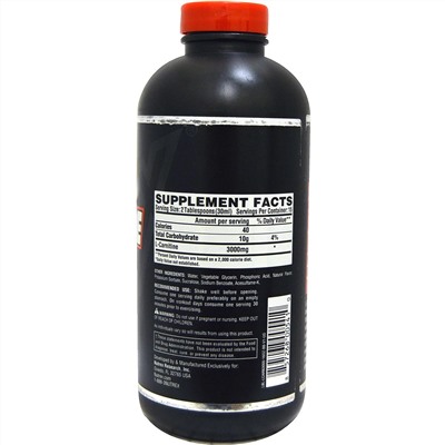 Nutrex Research, Liquid Carnitine 3000, со вкусом ягод, 473 мл (16 жидких унций)