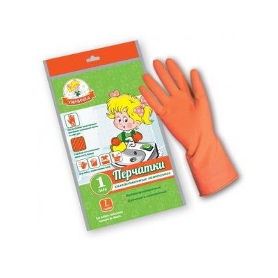 Перчатки латексные прочные L Умничка MPU-L