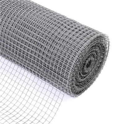 Сетка садовая, 1×20 м, ячейка ромб 15×15 мм, пластиковая, серая, Greengo, в рулоне