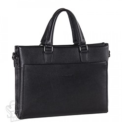 Портфель мужской кожаный 8815-4H black Heanbag/20(дефект)