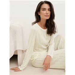 Omsa Пижама OmD 0244D POINTELLE Пижама жен. (Лонгслив+Брюки широкие с гульфиком), СО